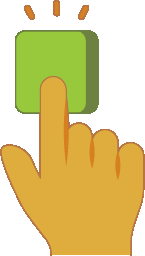 기술 영역을 나타내는 손 아이콘