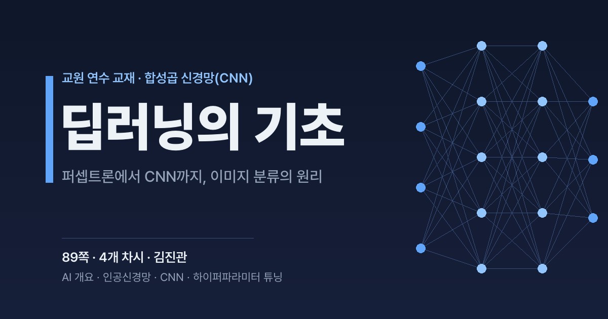 딥러닝의 기초 — 합성곱 신경망을 중심으로