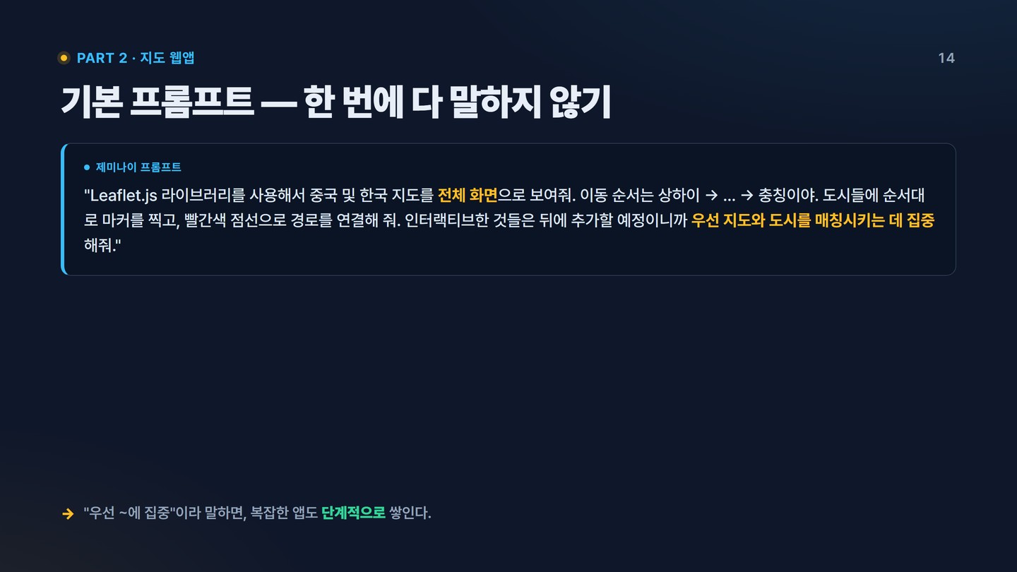 슬라이드 14 기본 프롬프트