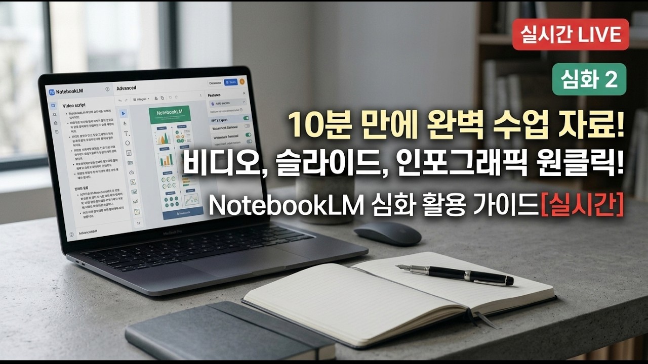 NotebookLM으로 비디오·PPT·인포그래픽 원클릭 생성 비법