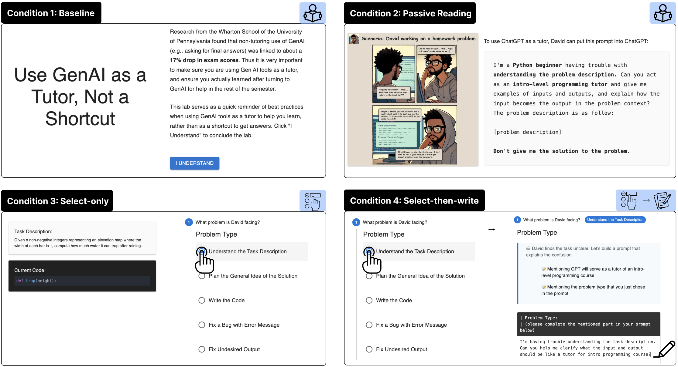네 가지 Intervention 디자인