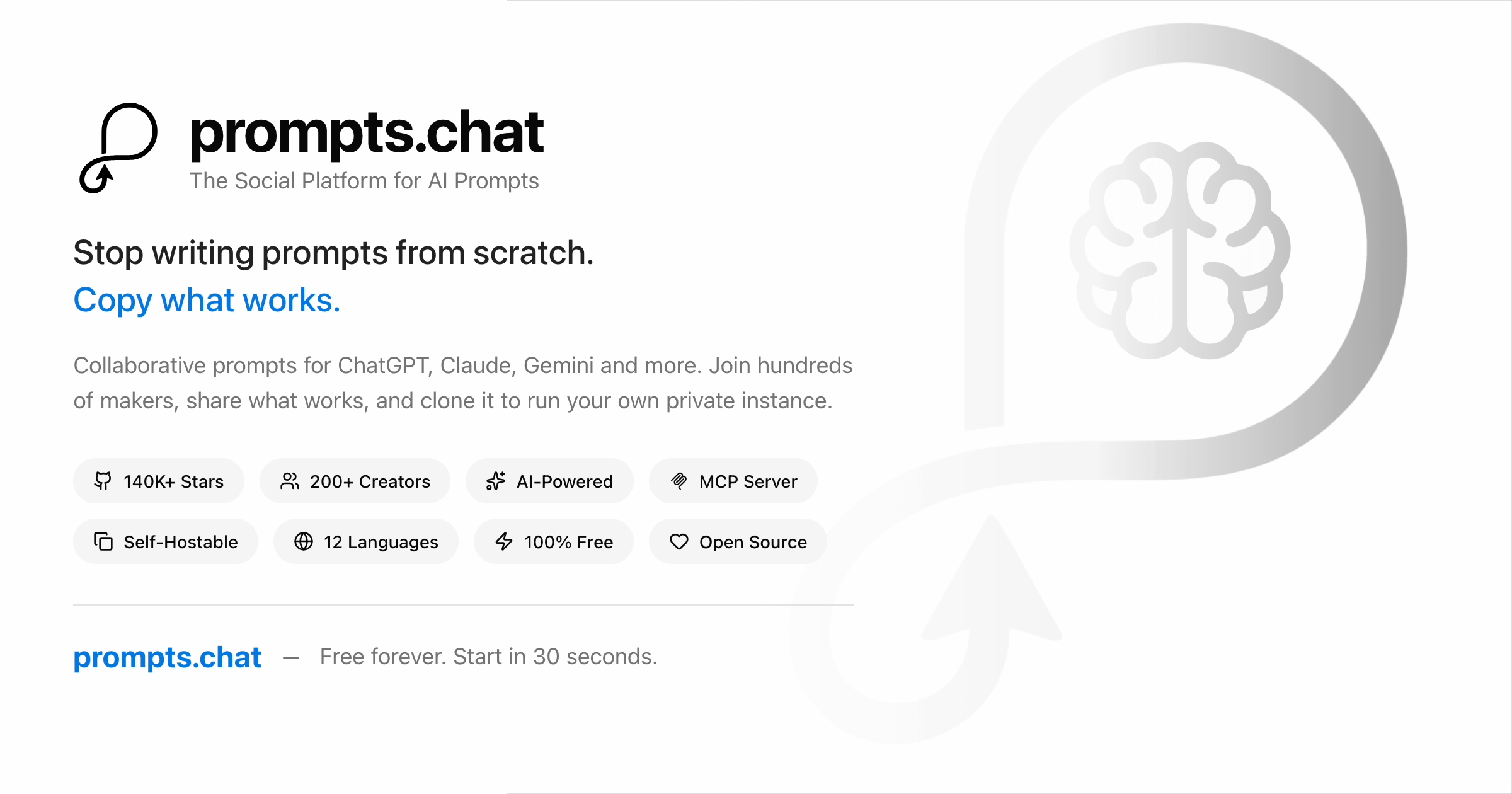 prompts.chat: 생성형 AI 시대, 프롬프트의 오픈소스 허브