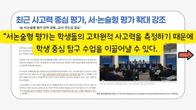 슬라이드 88 — 서논술형 평가는 학생들의 고차원적 사고력을 측정하기 때문에 학생 중심 탐구 수업…